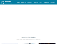 Tablet Screenshot of moderndentallab.com